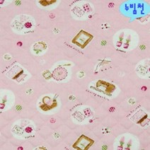 누빔지/110cm]면혼방 미싱 핑크S 2372