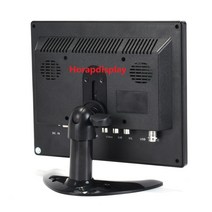 휴대용 충전식 모니터HorapLCD 1024x768 IPS 8 인치 모니터 휴대용 역방향 카메라 LCD 화면 HDMI VGA BNC, 02 EU 플러그