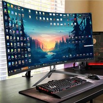 커브드 게이밍 모니터 32인치 27인치 24인치 144HZ 4K, 공식 표준, 화이트 24인치 75HZ