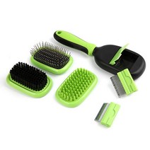 원터치 강아지 브러쉬 5종세트 고양이 빗 털제거 엉킨털 죽은털 슬리커 펫 브러시, 브러쉬5in1세트