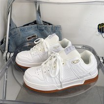 나루니 여성운동화 블루 화이트 메쉬 스포티 캐주얼 농구화스타일 봄 여름 3cm