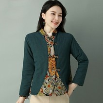 여자 복고풍 중국 스타일 코트 전통 동양 의류 패션 Qipao ao는 우아한 한푸 겨울 당나라 정장 재킷 12884