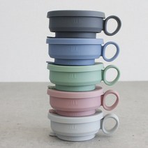 자바라컵 접이식 머그컵, 연그레이, 1개