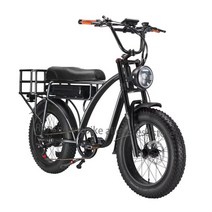 전기 배달 출퇴근 자전거 면세 SMLRO 레트로 카고 전기 자전거 48V 1000W 듀얼 모터 Ebike 18AH MTB 20 인, 05 All Black, 01 7