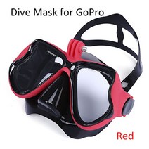 잠수풀 프리다이빙마스크스트랩 2017 새로운 전문 수중 다이빙 마스크 스쿠버 스노클링 수영 고글 gopro xiaoyi 스포츠 카메라 전체 건조 안경, 빨간색