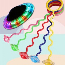 도매창고 발줄넘기 발목 줄넘기 다리 발목 노룩 발로돌리는 LED 유산소운동 다이어트 꼬불이, 꼬불발줄넘기-레드