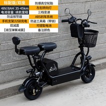 전동 성인용 킥보드 배터리 접이식 퀵보드 대리기사 듀얼 앉아서타는 전기, 48V, 2인승 전동킥보드 35-45km