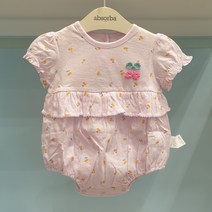 압소바 @@ 초특가 여름행사~! 시원하고 귀여운 울공주 * 체리 반소 바디슈트 * 선물로 만점~!