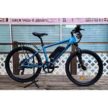 [삼천리자전거 플러스샵] 팬텀 HX 삼천리 2023년 26인치 MTB 전기 자전거 26인치 배달용 출퇴근용 운동용 - 100% 완조립 배송 / 사은품 증정 / 헬멧 증정, 메탈릭 블루 - 100%완조립 배송