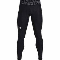 Under Armour 남성용 스탠다드 히트기어 레깅스 미드나잇 네이비 (410)/블랙 L Tall, Small Tall, Carbon Heather (090)/Black