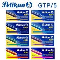 [펠리칸] [리필] GTP/5 잉크 카트리지(5개입), 상세 설명 참조, 색상:핑크