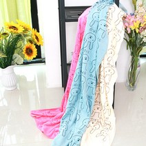 프리미엄 KC인증 유아 극세사 대형타올 대형수건 70cm X 140cm, 핑크, 1장