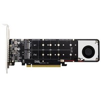 pcie to m2 어댑터 카드 pcie 4 0 x16 m2 m key nvme ssd raid 어레이 확장 어댑터 분할 카드 2u 서버, 보여진 바와 같이, 하나