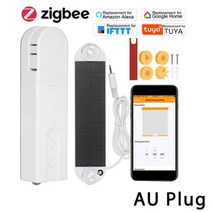태양 광 발전 Zigbee 제어 스마트 블라인드 드라이브 모터 Tuya 동력 체인 롤러 그늘 셔터 교체, Zigbee Control AU