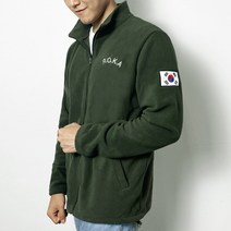 메이크잇 ROKA 로카 방한 올자수 자수후리스 카키
