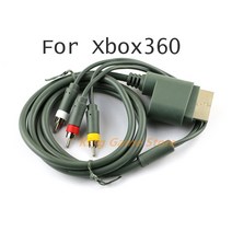 조이스틱 게임패드 1.8M 디스플레이 컴포넌트 비디오 케이블 HD TV 오디오 AV 코드 RCA Xbox 360 Fat 게임 콘솔 1 피스
