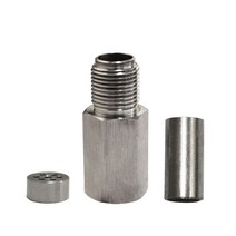 산소 O2 센서 M18X1.5 Extender 스페이서 어댑터 Bung Catalytic Converter CEL Eliminator 체크 엔진 라이트 액세서리, 하나, 은
