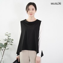 엄마옷 모슬린 터틀 후리아 조끼 VE202253마담 미시옷 50대 중년여성의류 60대 엄마옷 빅사이즈 할머니옷 여성옷 여성 봄