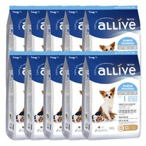 3개월강아지사료 강아지다이어트사료 올리브 1kg x10개, 어덜트 1kg x 10개