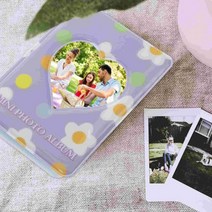 앨범 사진 미니 포토 카드 북 Kpop 홀더 바인더 스크랩북 메모리 그림 할로우 가족 슬리브 대량 스탬프 필름, Purple