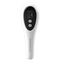 탈모 레이저 두피 관리 쿨링 마사지 갈바닉 기계 치료 적외선 RF 나노 장치 EMS 진동 헤어 도구 전기 모발 성장 빗, [01] White