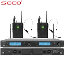 세코(SECO) S-770RBH 2CH 고급 무선마이크 시스템 900Mhz 듀얼 충전기 별매! 바디팩 핸드 타입변경 가능 국산! 핀 헤드셋마이크 별매!, 벨트팩(핀마이크)