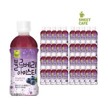 웰그린 스위트카페 녹차음료 340ml x 20PET 1박스 묶음 골라담기 자두 레몬 복숭아 블루베리 애플망고 또와몰53, 2x(블루베리20개입)