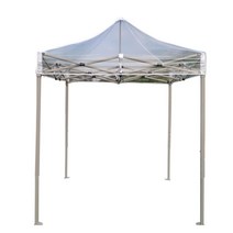 투명 보온 텐트 막사 군용 행사장 야외 천막 캐노피, 2x2 블랙 프레임 + 탑 천 + 사이드