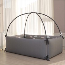 롤베이비 알러지케어 아기범퍼침대/미디움(미니)/라지/패밀리, 핑크포레스트