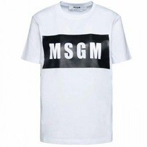MSGM 명품엠에스지엠 박스 로고 반팔 티셔츠 2000MDM520 200002 01 2000MDM52020000201