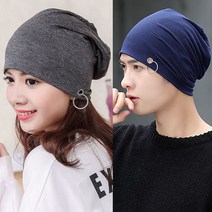 SINPAID 비니 여성 남성 여름 패션 모자 봄 귀걸이