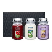 양키캔들 자캔들(병향초) 대 623g 3종 선물세트, Warm Thanks For All