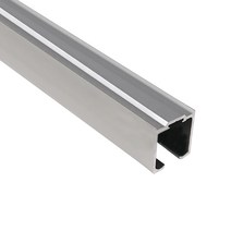 천정설치용 신형 EM201레일 4M(80kg이하용) _미닫이문부속 슬라이딩문부속 하부가이드 슬라이딩레일 행거레일 슬라이딩도어레일 댐핑레일 천정설치 벽면설치 포켓도어, 1개