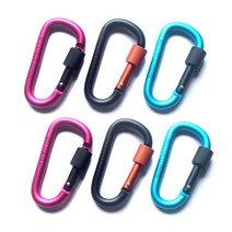 캠핑 락 카라비너 20P 텐트 팩 타프 고리 등산 고급형, 핑크 x 20P