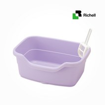 릿첼 릿첼리첼 코럴 점보 화장실F40_퍼플고양이화장실 평판형 화장실