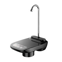 냉온수기 냉수 온수 셀프 소형 미니 정수기 2021 업그레이드 전기 워터 펌프 트레이 usb 충전식 자동 워터 디스펜서 무선 휴대용 워터 펌프 버킷, 검은 색, 02 Black