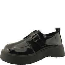 버클 메리제인 웨지힐 로퍼 5cm 애나멜