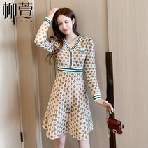 가을니트원피스 프렌치 스윗 여성의류 가을옷 트렌드 허리보정 초 2353990324
