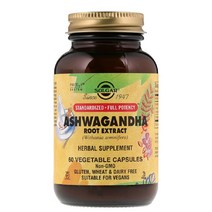 솔가 아쉬와간다 추출물 60정 (베지캡슐) Solgar Ashwagandha Root Extract 60 Vcaps, 1개