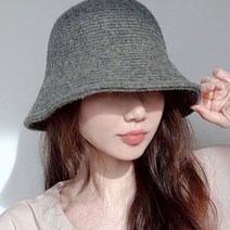 이코마켓 램스울 폭닥양모 겨울 와이어 니트버킷햇 가을 겨울 봄