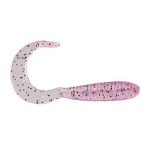 Bobby Garland Hyper Grub 곱슬꼬리 수영베이트 크래피 낚시 미끼 5.4 cm 18개 팩 전동 치킨, Plum American