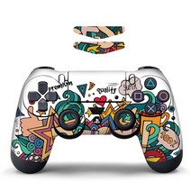 데이터 프로그 9 스타일 보호 스티커 커버 PS4 프로 슬림 스킨 데칼 소니 플레이 스테이션 4 게임 컨트롤러 액세서리 2022, 04
