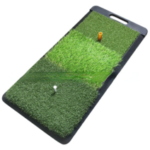 GOQY 골프 아이언 패드 3 in 1 롱 풀 연습 매트 골프 삽입 TEE 풀 패드, 66*30.5cm 2 in 1