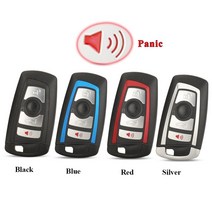 자동차키 스마트키Jinyuqin-스마트 자동차 키 셸 커버 리모트 키리스 케이스 BMW CAS4 F FEM 3 5 7 시리, 03 4 Buttons Panic_04 은