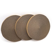 루시몰 고양이 편한 원형 스크래쳐 리필 혼합색상 3개