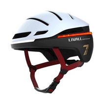 일본직배송 리볼 LIVALL EVO21 스마트 자전거 사이클 헬멧, M, 스노우화이트