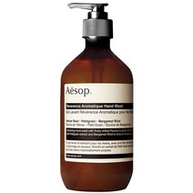 이솝 레베랑스 아로마틱 핸드 워시 500ml Aesop Reverence Aromatique Hand Wash, 1팩