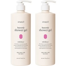 심플리오 헤븐리 샤워젤 와일드플라워, 4개, 500ml