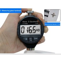 경도 측정기 경도계 금속 스틸 합금 구리 테스터 디지털 쇼어 경도 시험기 경도계 A/C/D 0-100 플라스틱, 03 YELLOW