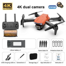RC헬리콥터 K3 Rc 드론 카메라 Hd 항공 Uav 쿼드콥터 원격 제어 미니 Ufo 스마스 선물, 02 dual orange